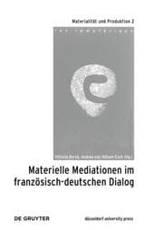 Cover von Materielle Mediationen im französisch-deutschen Dialog