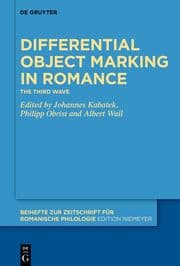 Cover von Differential Object Marking in Romance