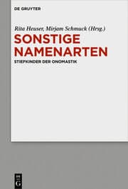 Cover von Sonstige Namenarten