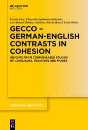 Cover von GECCo - German-English Contrasts in Cohesion