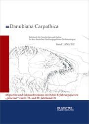 Cover von Danubiana Carpathica 11 (58)/2021