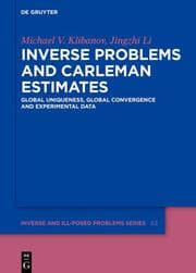 Cover von Inverse Problems and Carleman Estimates