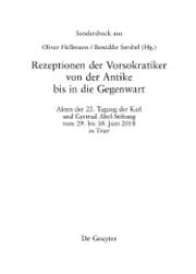 Cover von Rezeptionen der Vorsokratiker von der Antike bis in die Gegenwart