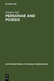Cover von Personae and Poiesis