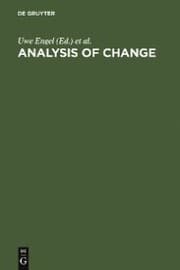 Cover von Analysis of Change