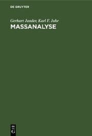 Cover von Maßanalyse