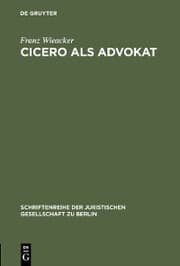 Cover von Cicero als Advokat