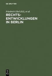 Cover von Rechtsentwicklungen in Berlin