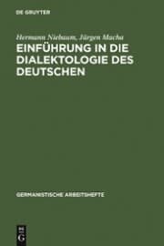 Cover von Einführung in die Dialektologie des Deutschen