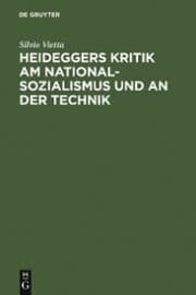Cover von Heideggers Kritik am Nationalsozialismus und an der Technik
