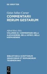 Cover von Commentarii belli Alexandrini, belli Africi, belli Hispaniensis