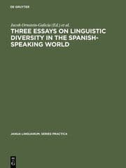 Cover von Three essays on linguistic diversity in the Spanish-speaking world