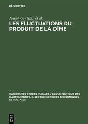 Cover von Les fluctuations du produit de la dîme
