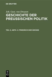 Cover von Geschichte der preußischen Politik