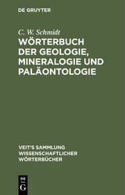 Cover von Wörterbuch der Geologie, Mineralogie und Paläontologie