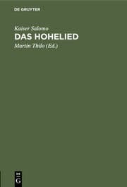 Cover von Das Hohelied