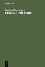 Cover von Ehren und Ehre