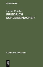 Cover von Friedrich Schleiermacher