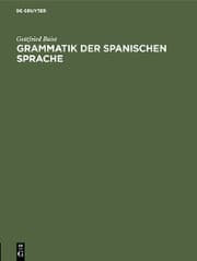 Cover von Grammatik der spanischen Sprache