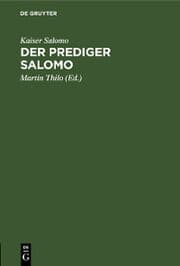Cover von Der Prediger Salomo