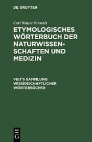 Cover von Etymologisches Wörterbuch der Naturwissenschaften und Medizin