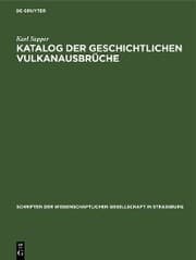 Cover von Katalog der geschichtlichen Vulkanausbrüche