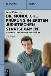 Cover von Die mündliche Prüfung im ersten juristischen Staatsexamen