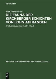 Cover von Die Fauna der Kirchberger Schichten von Lohn am Randen