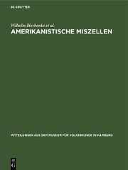 Cover von Amerikanistische Miszellen