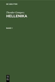 Cover von Theodor Gomperz: Hellenika. Band 1