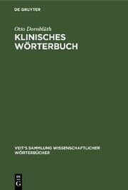 Cover von Klinisches Wörterbuch
