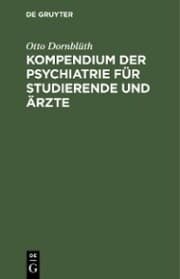 Cover von Kompendium der Psychiatrie für Studierende und Ärzte