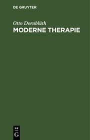 Cover von Moderne Therapie