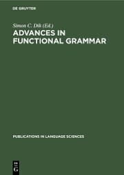 Cover von Advances in Functional Grammar