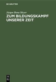 Cover von Zum Bildungskampf unserer Zeit