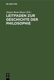 Cover von Leitfaden zur Geschichte der Philosophie