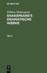 Cover von William Shakespeare: Shakspeare's dramatische Werke. Teil 5