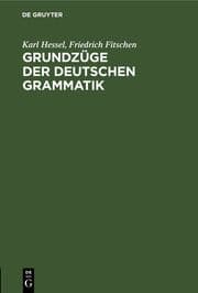 Cover von Grundzüge der deutschen Grammatik