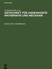 Cover von November 1981