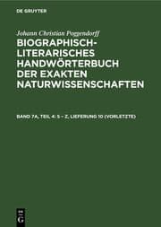 Cover von S - Z, Lieferung 10 (vorletzte)