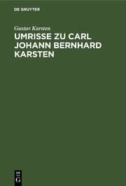 Cover von Umrisse zu Carl Johann Bernhard Karsten