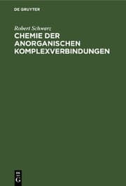 Cover von Chemie der anorganischen Komplexverbindungen