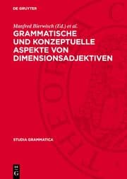 Cover von Grammatische und konzeptuelle Aspekte von Dimensionsadjektiven