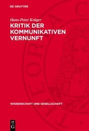 Cover von Kritik der kommunikativen Vernunft
