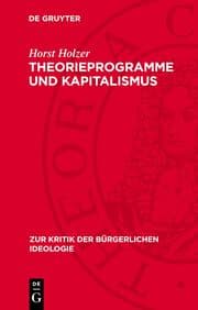 Cover von Theorieprogramme und Kapitalismus