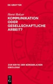 Cover von Kommunikation oder gesellschaftliche Arbeit?