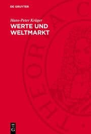 Cover von Werte und Weltmarkt