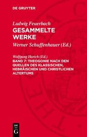 Cover von Theogonie nach den Quellen des klassischen, hebräischen und christlichen Altertums