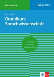 Cover von Uni-Wissen Grundkurs Sprachwissenschaft
