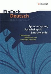 Cover von Sprachursprung, Sprachskepsis, Sprachwandel